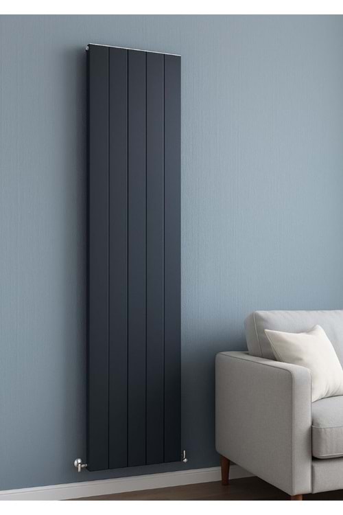 İconi Neva Dikey Duble Alüminyum Dizayn Radyatör Krom Kapak