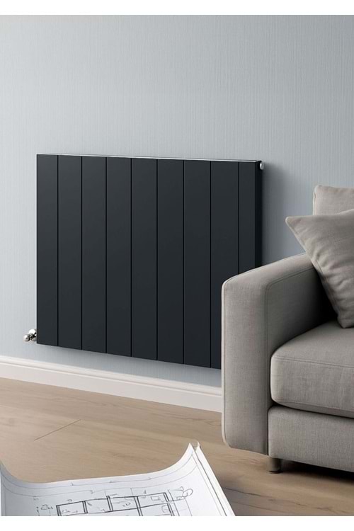 İconi Neva Yatay Duble Alüminyum Dizayn Radyatör Krom Kapak