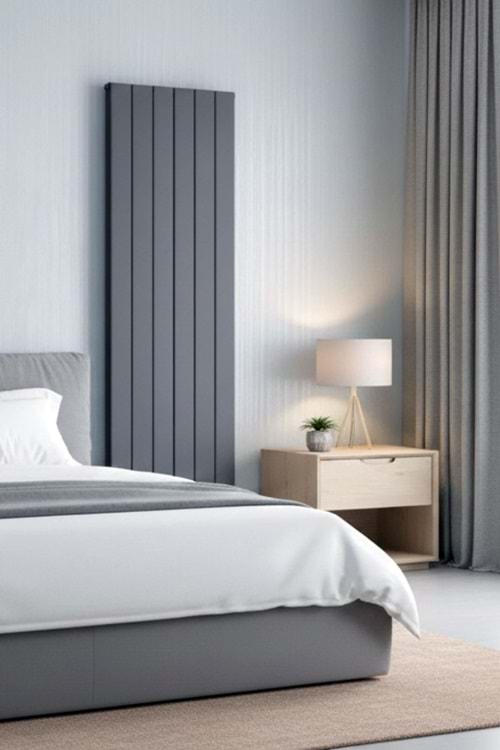 İconi Lena Dikey Single Alüminyum Dizayn Radyatör Boyalı Kapak