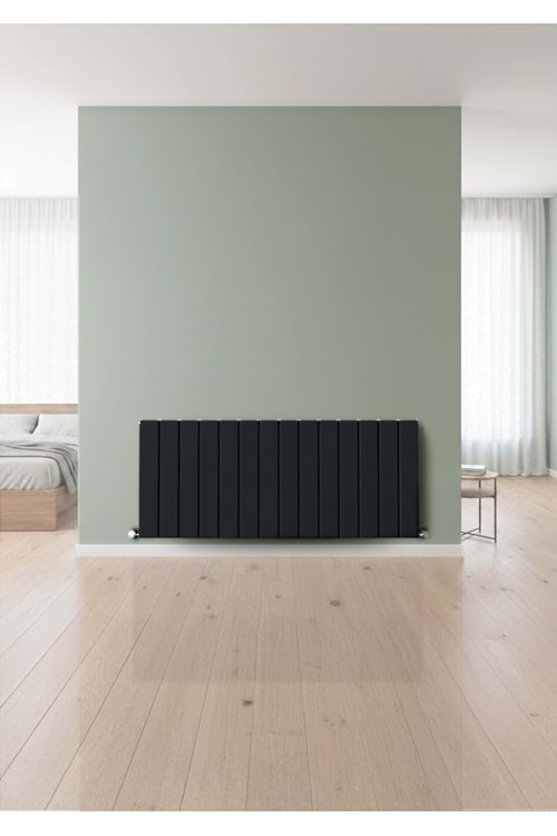 İconi Lena Yatay Duble Alüminyum Dizayn Radyatör Krom Kapak