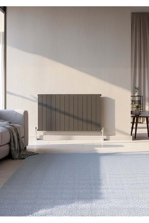 İconi Lena Yatay Single Alüminyum Dizayn Radyatör Krom Kapak